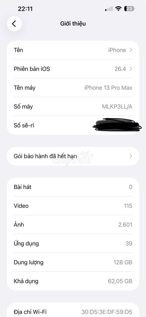 Apple iPhone 13 Pro Max 128GB. Mua bán Điện thoại tại Huyện Long Thành Đồng Nai được đăng bởi Trần văn hoàng hình 1