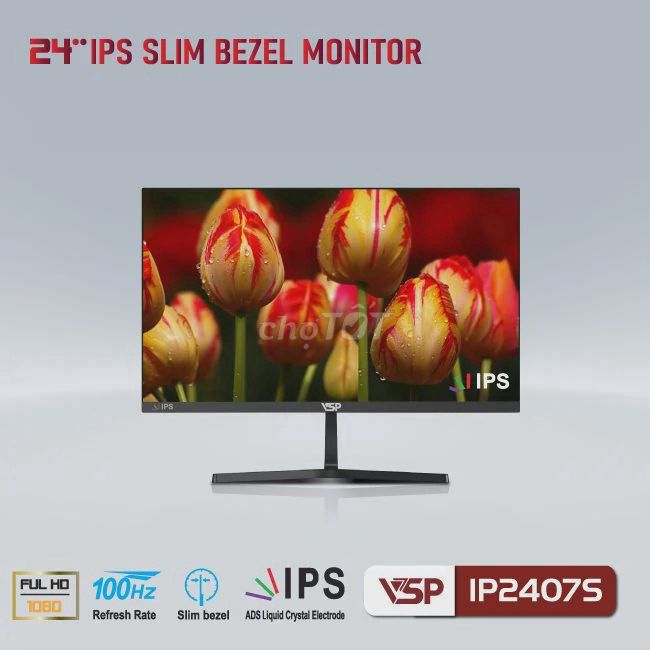 Màn hình VSP IP2407s 100hz - đen