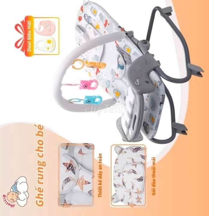 Ghế nhún sơ sinh kèm hộp nhạc. Mua bán Mẹ và bé tại Thành phố Thủ Đức Tp Hồ Chí Minh được đăng bởi Thanhthanh hình 1