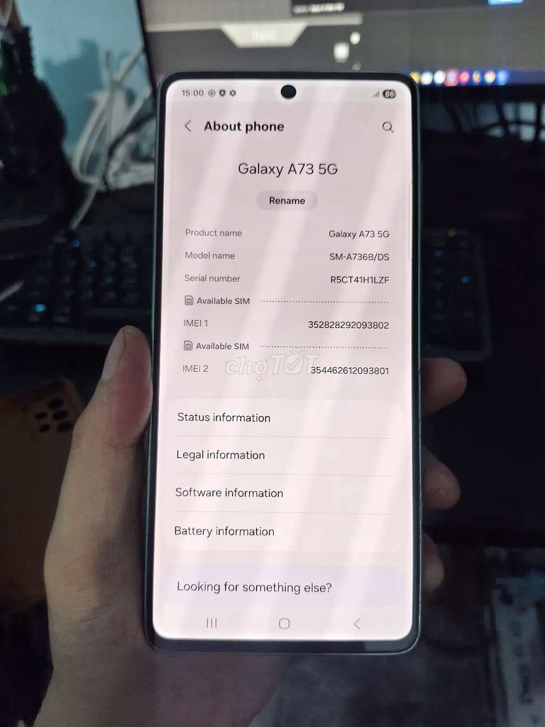 Samsung Galaxy A73 5G 8GB/128GB Xanh Đã dùng. Mua bán Điện thoại tại Quận 12 Tp Hồ Chí Minh được đăng bởi Quân hình 1