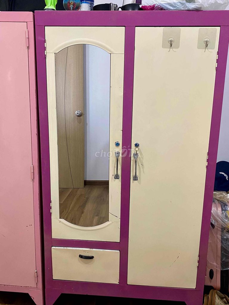 Thanh lý tủ quần áo Sắt 1m6 x 90cm Hồng Tím. Mua bán Tủ, kệ gia đình tại Thành phố Dĩ An Bình Dương được đăng bởi Nguyễn Phát hình 1