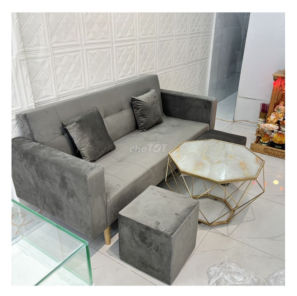BỘ GHẾ SOFA BED NHIỀU MÀU TÙY CHỌN Ở LONG AN. Mua bán Bàn ghế tại Huyện Cần Đước Long An được đăng bởi Thế Giới Sofa HCM hình 3