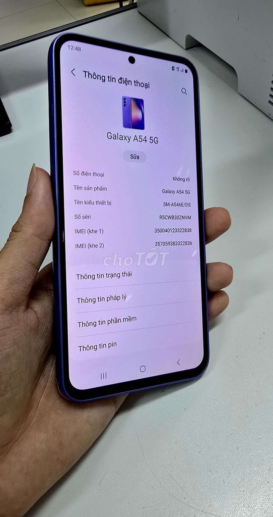 Thanh lý Samsung A54 5G máy 99% không vết xước