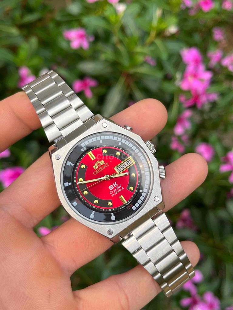 Đồng hồ Orient SK Crystal Nam Đỏ 42mm. Mua bán Đồng hồ tại Thành phố Điện Biên Phủ Điện Biên được đăng bởi Đặng Việt Đông  hình 1