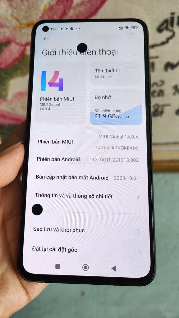 Xiaomi 11 lite 8/128 main zin full cn màn zin mực