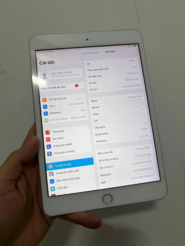 Apple iPad mini 3 16GB Bạc. Mua bán Máy tính bảng tại Quận 6 Tp Hồ Chí Minh được đăng bởi Hải Anh hình 1
