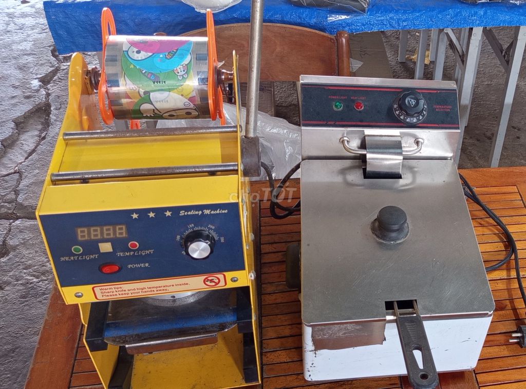 Máy ép ly và nồi chiên dầu. Mua bán Đồ chuyên dụng, Giống nuôi trồng tại Huyện Cần Giuộc Long An được đăng bởi A Bình  hình 1