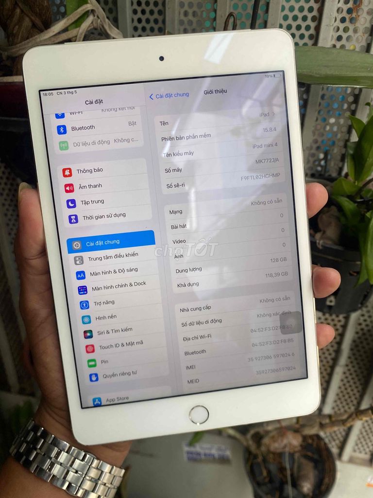 Apple iPad mini 4 128GB Bạc. Mua bán Máy tính bảng tại Quận 12 Tp Hồ Chí Minh được đăng bởi thuan hình 1