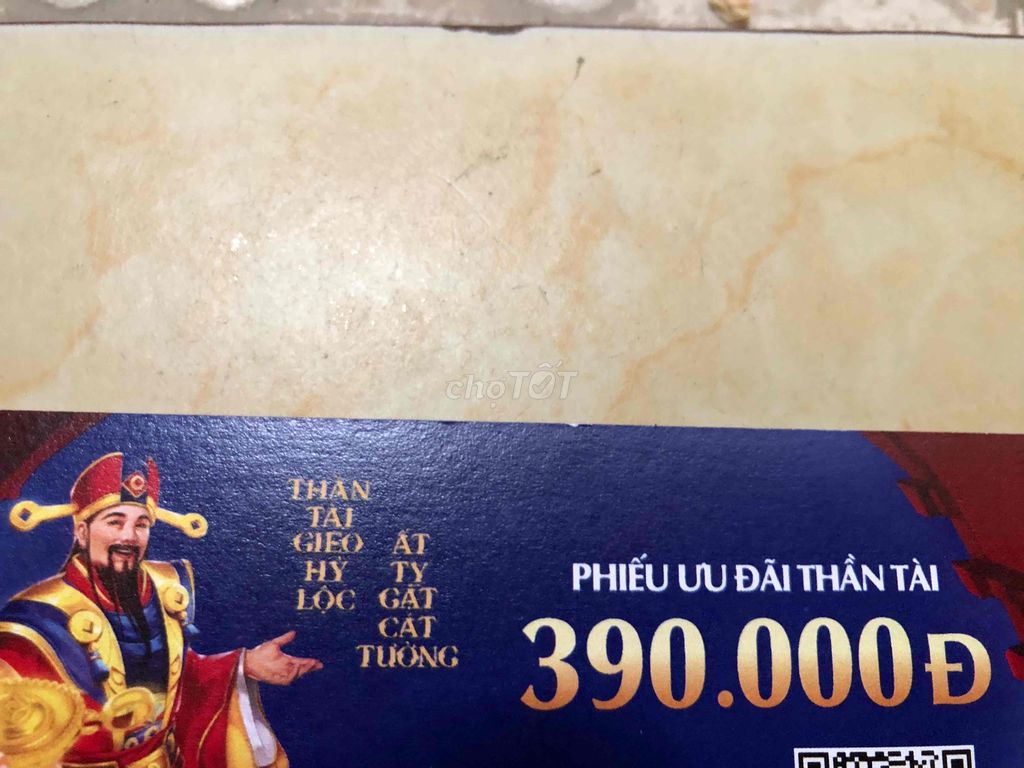 Thừa ra voucher pnj như hình để nhà phí quá