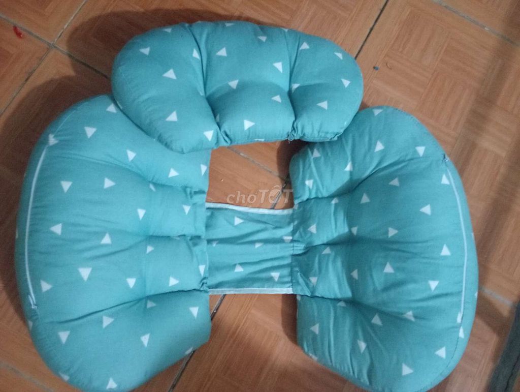 Gối bầu nữ vải xanh ngọc. Mua bán Giường, chăn ga gối nệm tại Huyện Hóc Môn Tp Hồ Chí Minh được đăng bởi Gấu Yêu hình 1