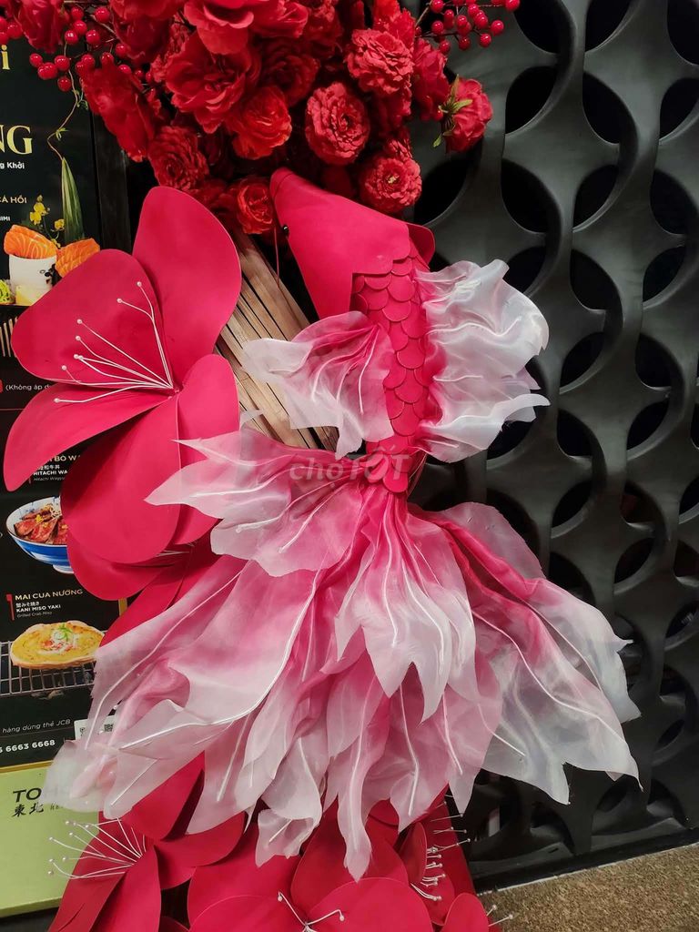 Cá chép trang trí Thủ công đỏ size 80cm. Mua bán Cây cảnh, đồ trang trí tại Quận 10 Tp Hồ Chí Minh được đăng bởi MR VỸ hình 1