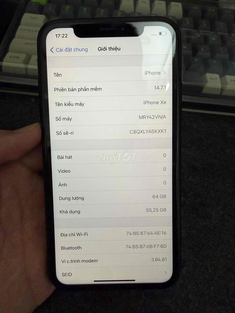 Apple iPhone XR 64GB Đen. Mua bán Điện thoại tại Huyện Gia Lâm Hà Nội được đăng bởi Chiến hình 1