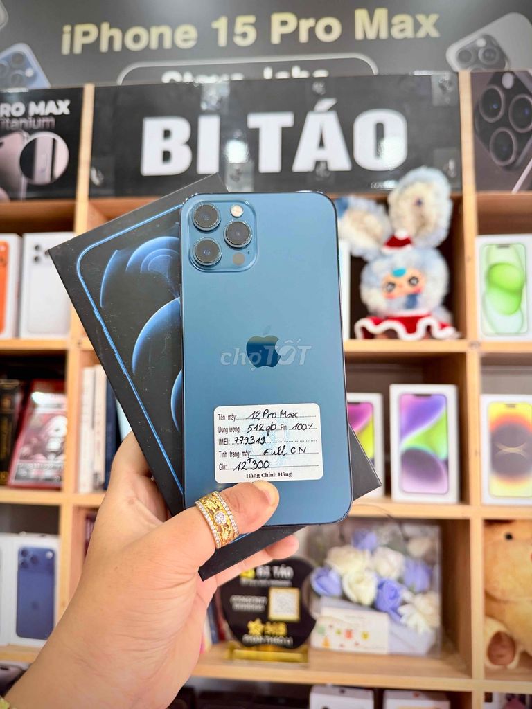 Apple iPhone 12 Pro Max 512GB Blue. Mua bán Điện thoại tại Thành phố Long Xuyên An Giang được đăng bởi Bi Táo Store hình 1
