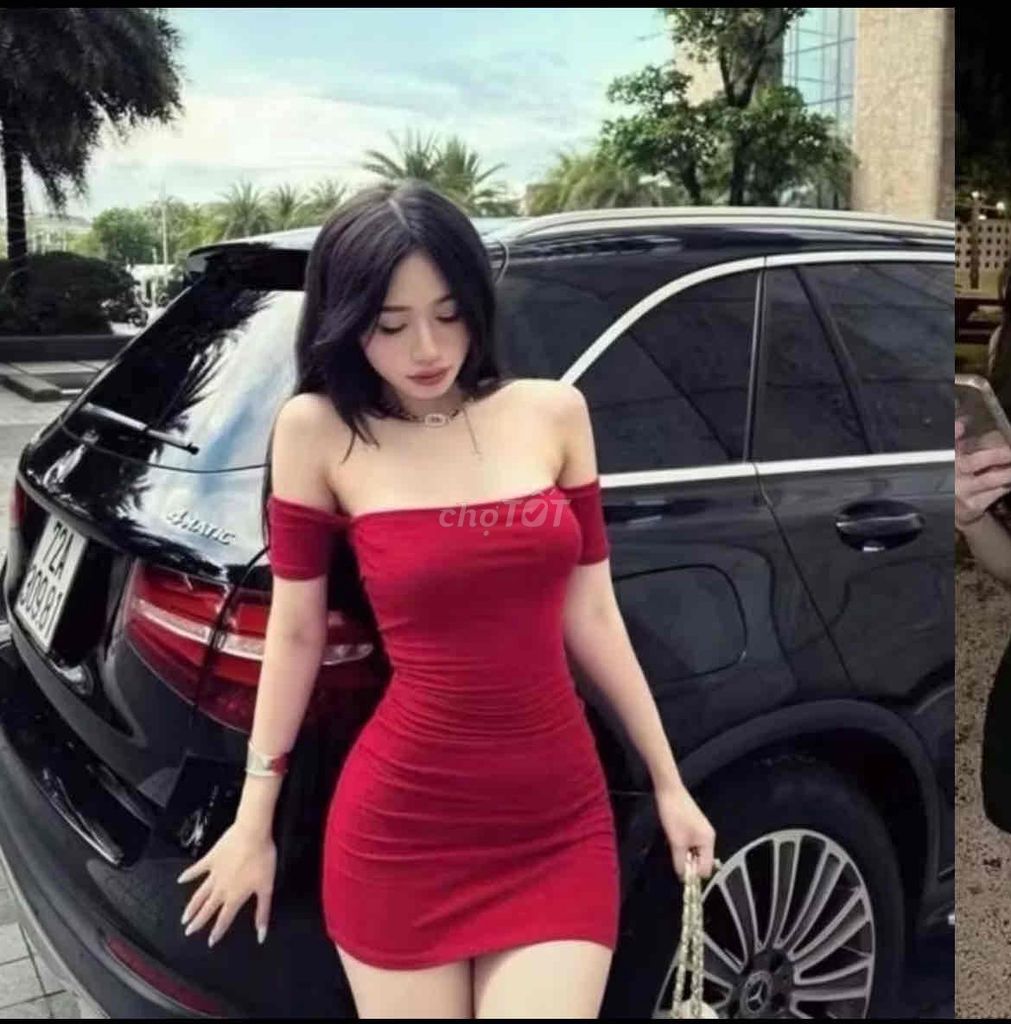 Đầm body Nữ Trễ vai Đỏ size S. Mua bán Quần áo tại Huyện Sơn Hà Quảng Ngãi được đăng bởi Nhi Thai hình 1