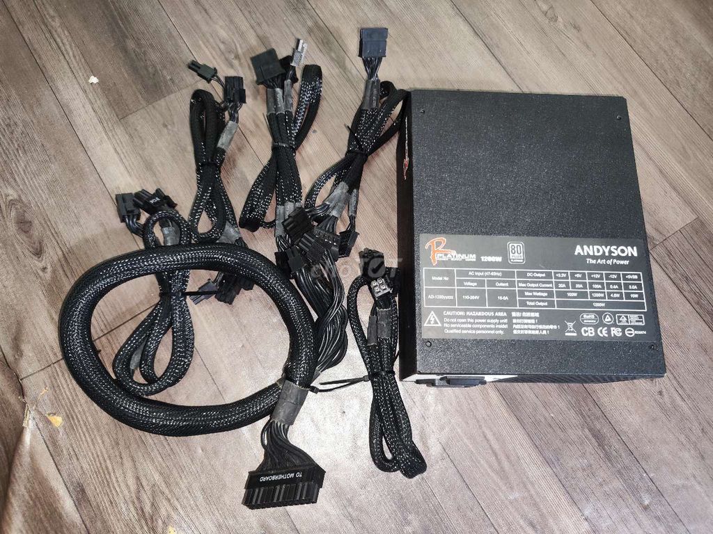 Nguồn ANDYSON 1200W 80 Plus Platinum. Mua bán Linh kiện (RAM, Card...) tại Huyện Trảng Bom Đồng Nai được đăng bởi MagicmaxRS hình 1