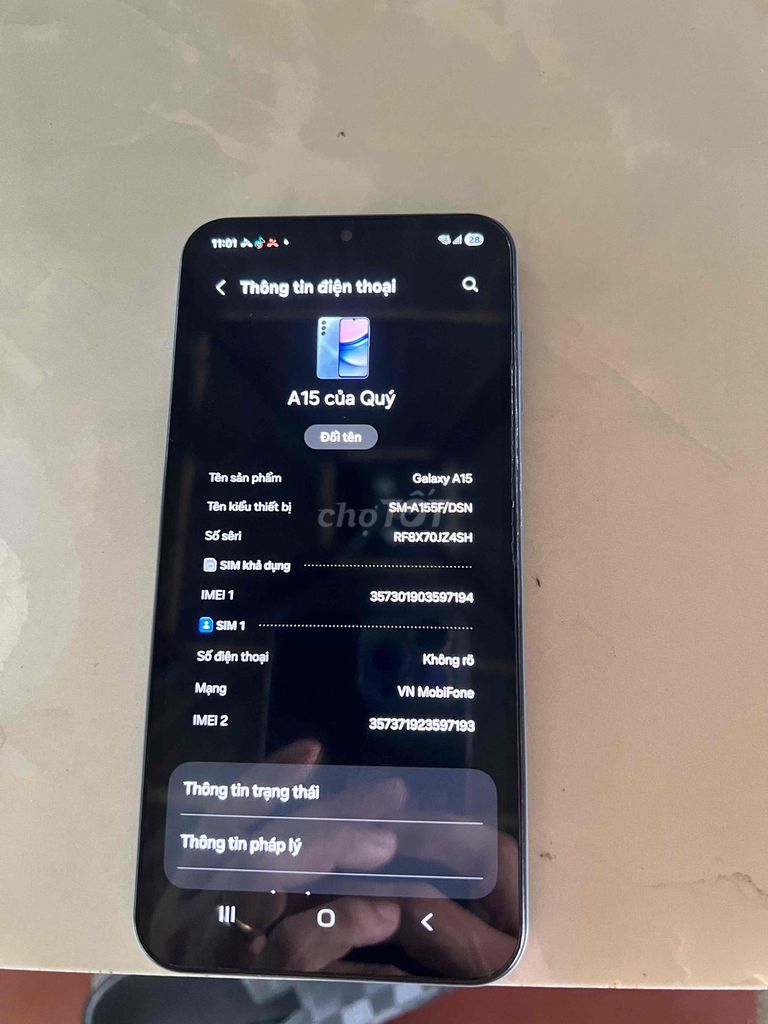 Samsung Galaxy A15 Xám. Mua bán Điện thoại tại Thành phố Thuận An Bình Dương được đăng bởi Trần Hậu hình 1
