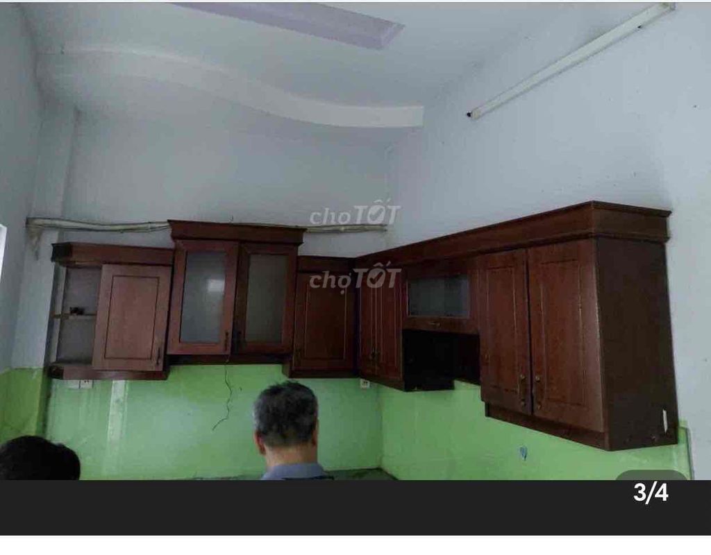 Tủ bếp Gỗ Nâu Chữ L 2m3x1m85x80. Mua bán Tủ, kệ gia đình tại Quận Tân Phú Tp Hồ Chí Minh được đăng bởi Hong loan hình 1