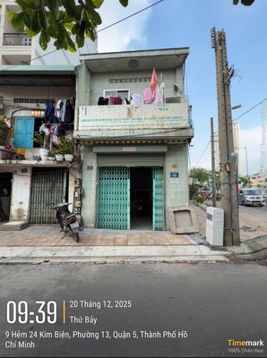 BÁN GẤP 2 MẶT TIỀN KIM BIÊN QUẬN 5, 6X14,6, 85M2 2 TẦNG 3PN GIÁ 22 TỶ