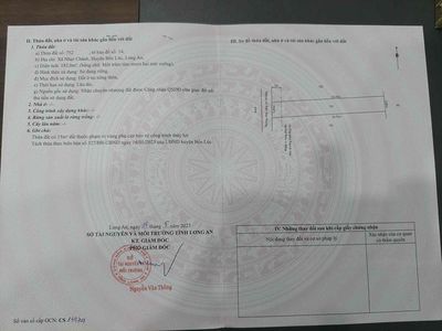 Đất Bến Lức - Long An 182m2 Chính Chủ