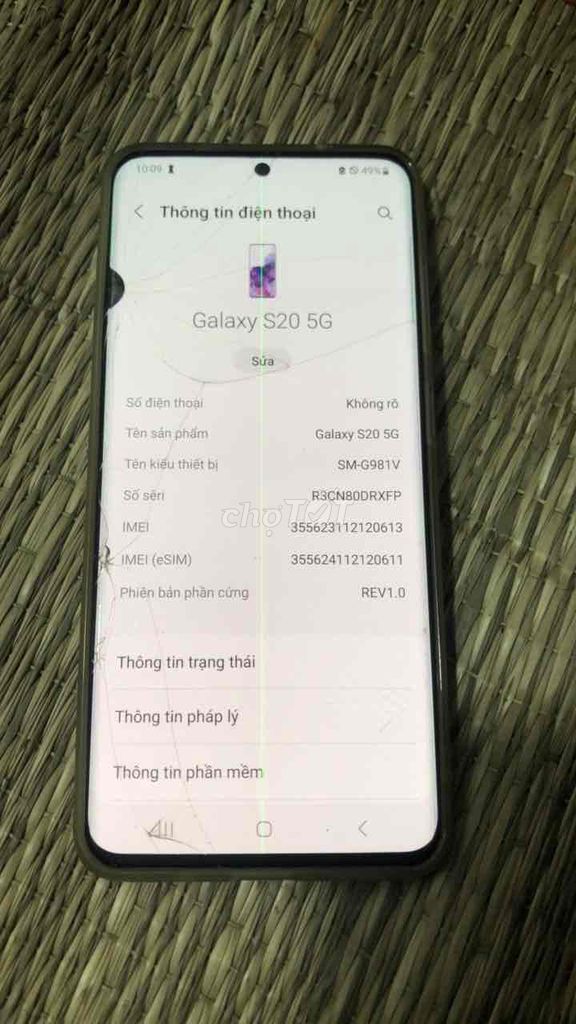 Samsung s20 5G. Mua bán Điện thoại tại Huyện Bình Chánh Tp Hồ Chí Minh được đăng bởi Thanh hình 1