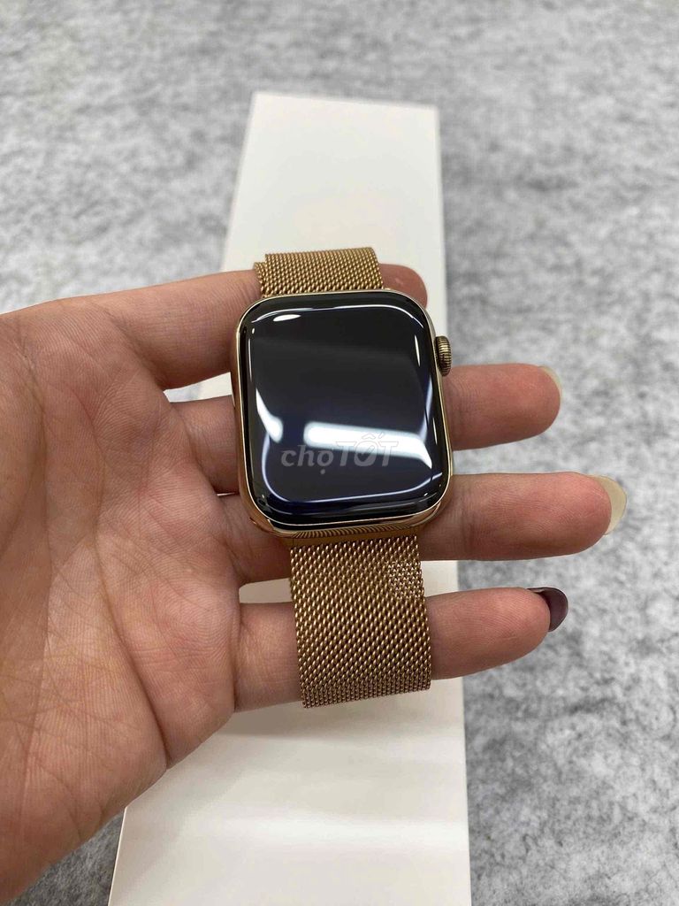 apple watch sr9:45 Thép gold lte Esim dây milan. Mua bán Thiết bị đeo thông minh tại Quận Tân Bình Tp Hồ Chí Minh được đăng bởi Tôn Thất Khánh hình 2