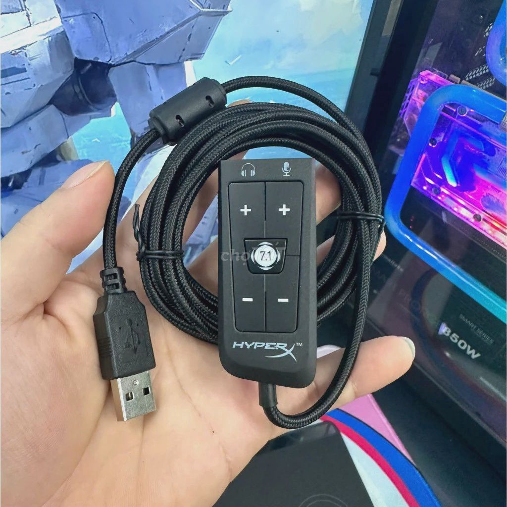 Sound card HyperX 7.1 Đen. Mua bán Phụ kiện (Màn hình, Chuột...) tại Thành phố Đà Lạt Lâm Đồng được đăng bởi LCV hình 1