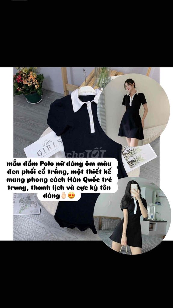 Đầm Polo Nữ Cotton co giãn. Mua bán Quần áo tại Huyện Vĩnh Cửu Đồng Nai được đăng bởi Quỳnh Rin  hình 1
