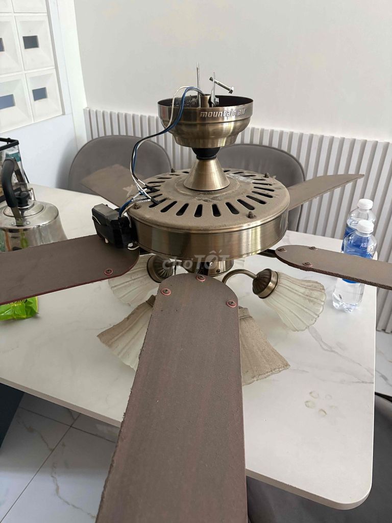 Quạt trần Mountain Air Gỗ Nâu 5 cánh. Mua bán Quạt tại Quận Hoàng Mai Hà Nội được đăng bởi Thọ Mạnh hình 1