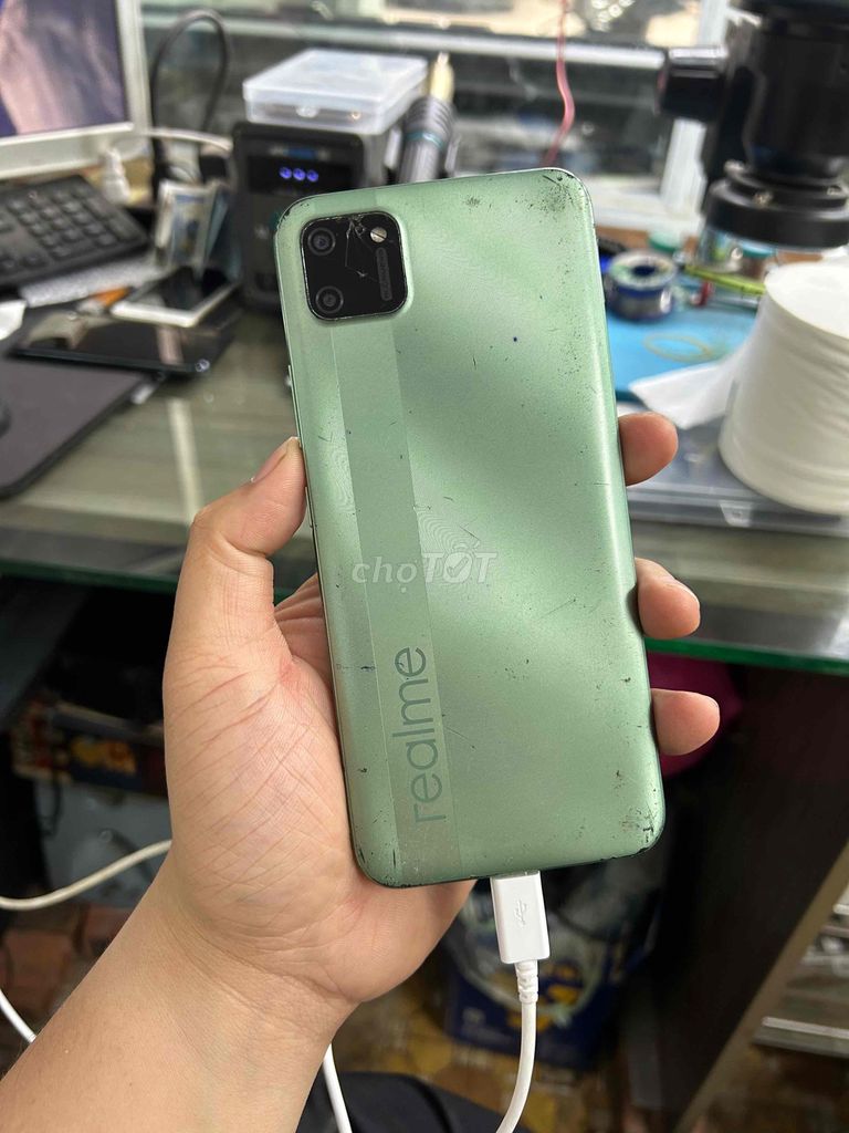 Realme C11 32GB Xanh lá. Mua bán Điện thoại tại Quận Thanh Xuân Hà Nội được đăng bởi Hoàng Huy Đỗ hình 1