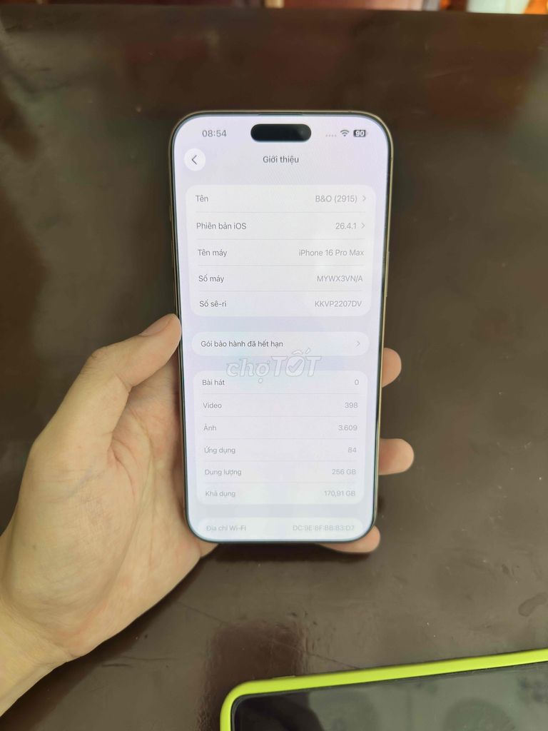 Apple iPhone 16 Pro Max 256GB Vàng. Mua bán Điện thoại tại Huyện Phong Điền Cần Thơ được đăng bởi Giang hình 1