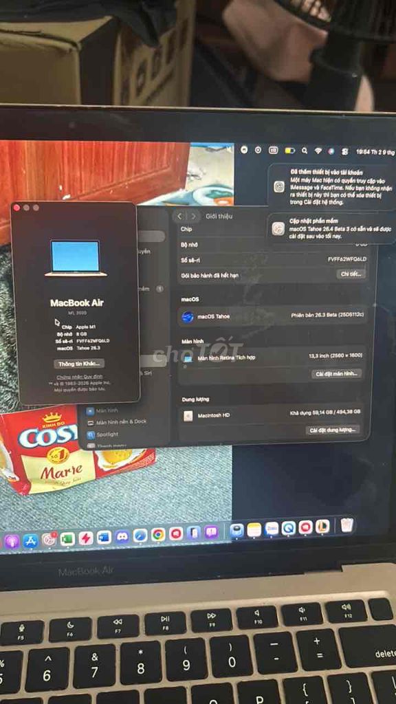 Apple MacBook Air M1 8GB/500GB Hồng. Mua bán Laptop tại Quận Cầu Giấy Hà Nội được đăng bởi Công Tuyền hình 1
