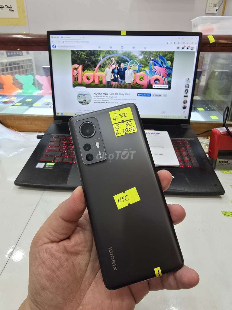 Xiaomi 12 5G Đen 256GB. Mua bán Điện thoại tại Thành phố Long Xuyên An Giang được đăng bởi Facebook Cầm Đồ Thúy Vân hình 1