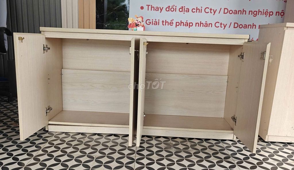 Tủ hồ sơ Gỗ MDF Trắng vân gỗ 4 cánh. Mua bán Đồ dùng văn phòng tại Quận Cái Răng Cần Thơ được đăng bởi Đặng Hùng Sơn hình 1
