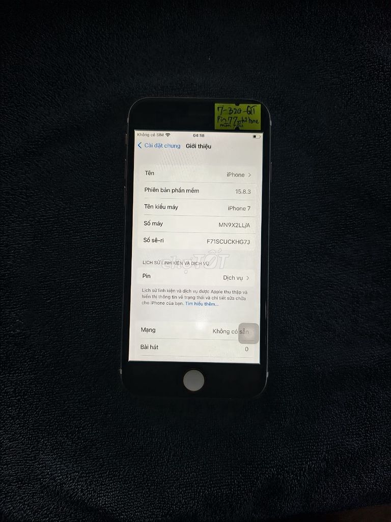 Apple iPhone 7 32GB Vàng hồng. Mua bán Điện thoại tại Huyện Trảng Bàng Tây Ninh được đăng bởi Khang hình 1