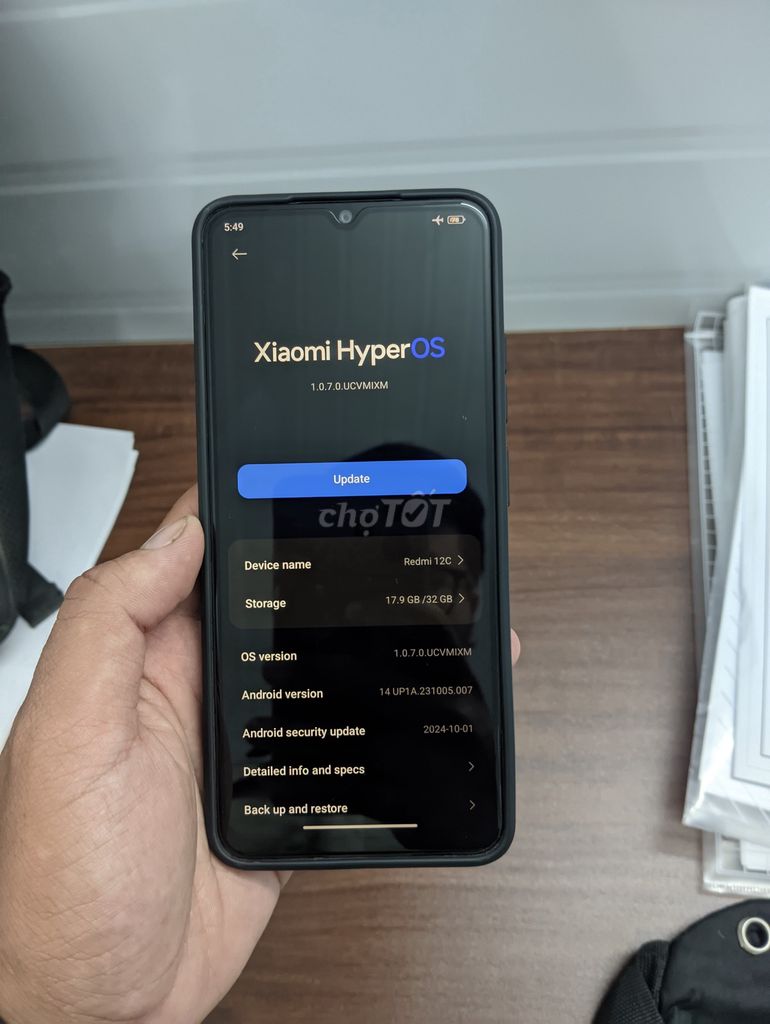 Xiaomi Redmi 12C 3/32GB Đen. Mua bán Điện thoại tại Huyện Thanh Trì Hà Nội được đăng bởi Manh Hung hình 1