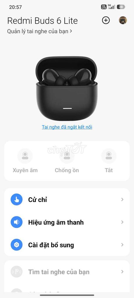 Tai nghe Xiaomi Redmi Buds 6 Lite Đen chống ồn. Mua bán Tivi, Âm thanh tại Huyện Đan Phượng Hà Nội được đăng bởi a hàng xóm hình 1