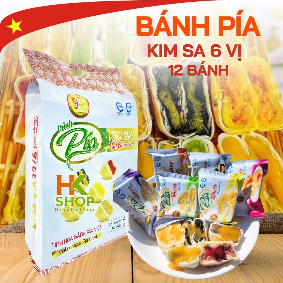 Bánh pía kim sa Hải Sơn trứng muối tan chảy 6 vị. Mua bán Đồ ăn, thực phẩm và các loại khác tại Quận 6 Tp Hồ Chí Minh được đăng bởi Khải Pía hình 1