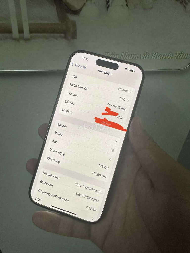 Iphone 15 pro 128gb mỹ