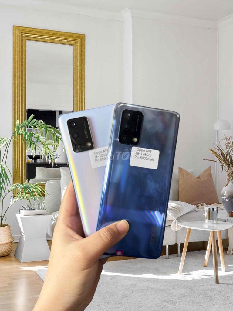 Oppo A95 128GB Xanh, Trắng. Mua bán Điện thoại tại Quận Cầu Giấy Hà Nội được đăng bởi Thương Moon hình 1