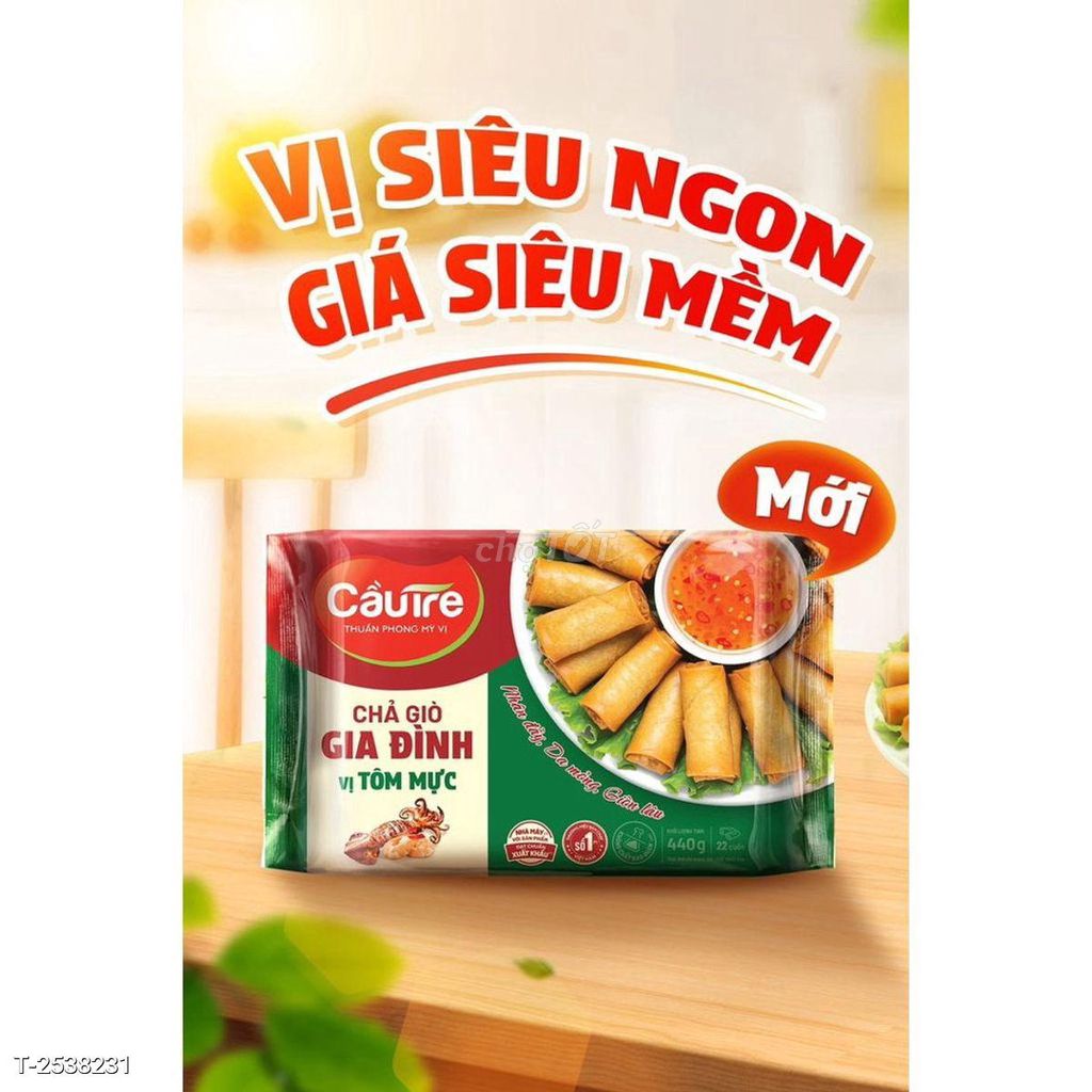 CHẢ GIÒ GIA ĐÌNH VỊ TÔM MỰC 400g. Mua bán Đồ ăn, thực phẩm và các loại khác tại Quận 11 Tp Hồ Chí Minh được đăng bởi Siêu thị Anh Tú 88 hình 1
