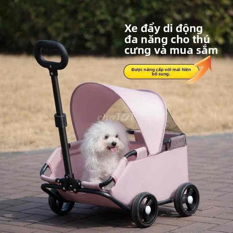thanh lý  Xe đẩy thú cưng vải hồng. xe mới 100%. Mua bán Phụ kiện, Thức ăn, Dịch vụ tại Quận Liên Chiểu Đà Nẵng được đăng bởi Thanh Lý  hình 1