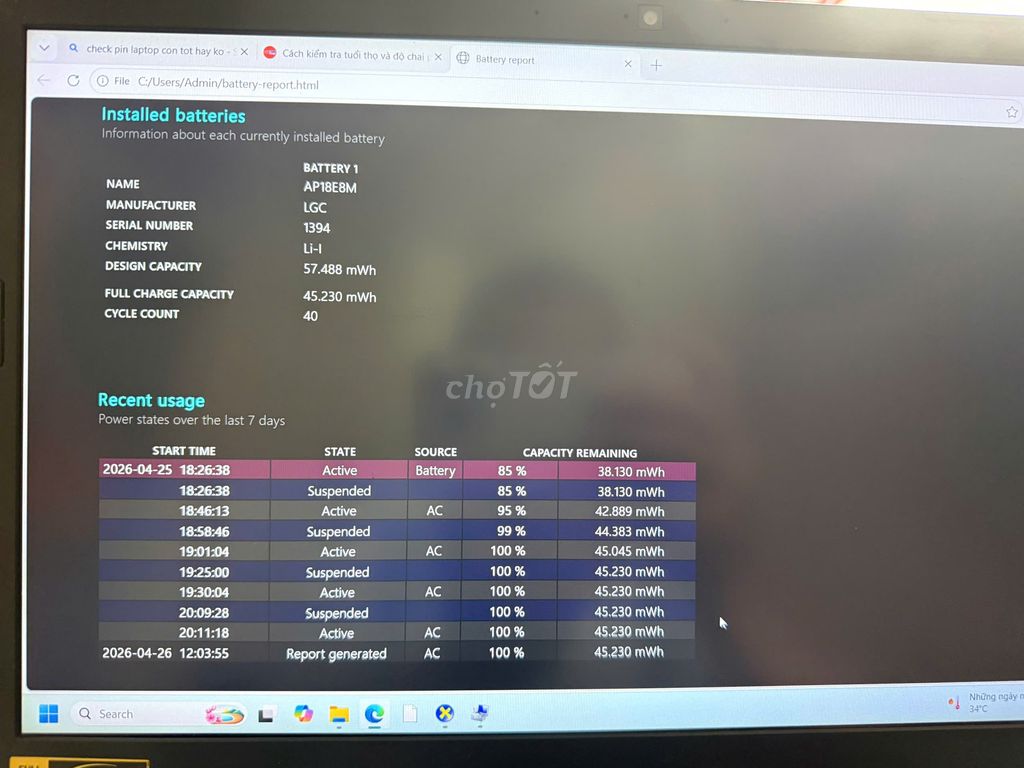 Gaming Acer Nitro 5 AN515-57 (i5-11400H/RTX 3050). Mua bán Laptop tại Quận Bình Thạnh Tp Hồ Chí Minh được đăng bởi huy hình 1