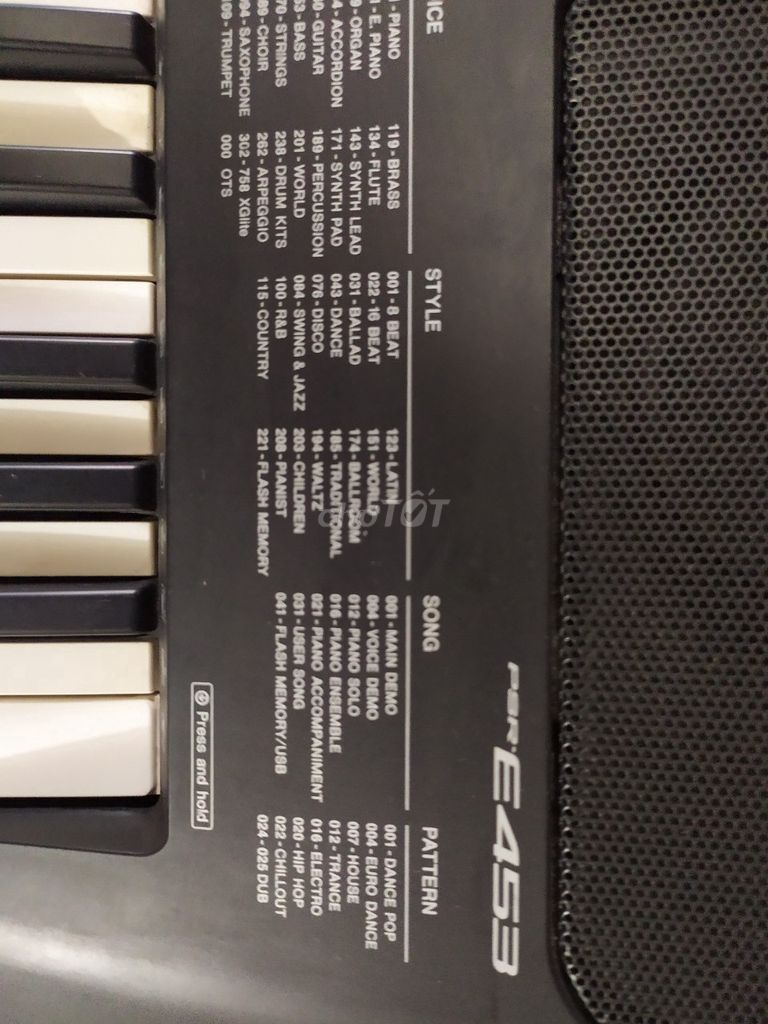 0812127878 - Organ Yamaha Psr E453 chính hãng âm thanh hay