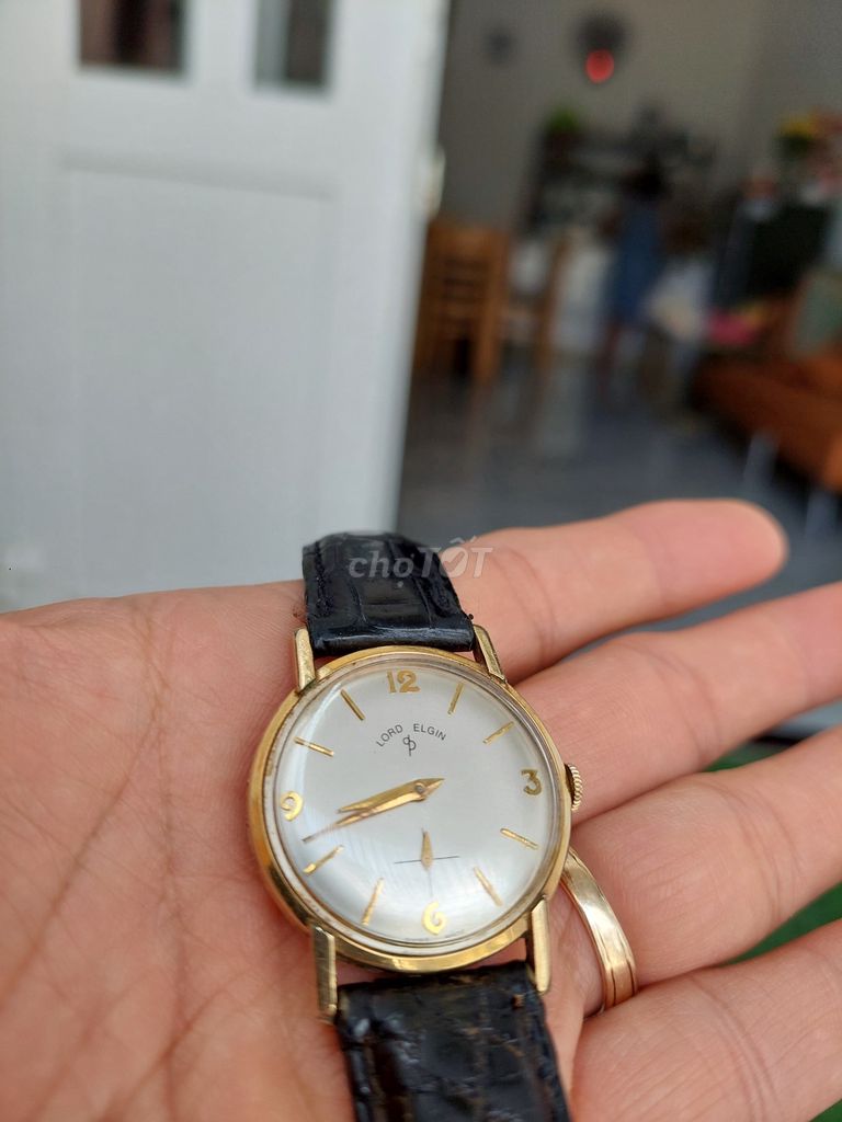  Lord Elgin bọc vàng 10k1964 size 33mm zin cót tay. Mua bán Đồng hồ tại Huyện Ninh Hải Ninh Thuận được đăng bởi Vinh Ve Chai hình 1