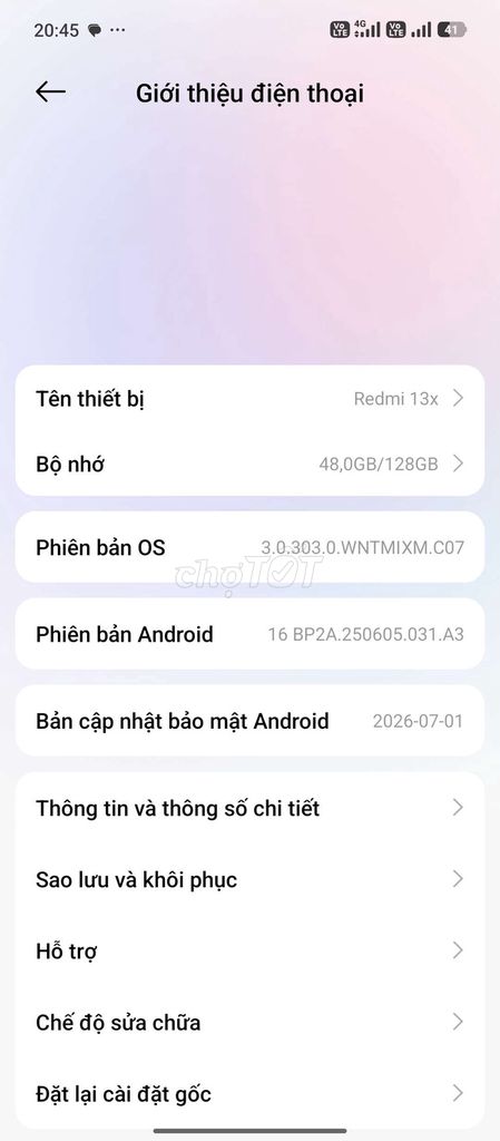 Xiaomi Redmi 13x 128GB Đen. Mua bán Điện thoại tại Quận 5 Tp Hồ Chí Minh được đăng bởi le hai hình 1