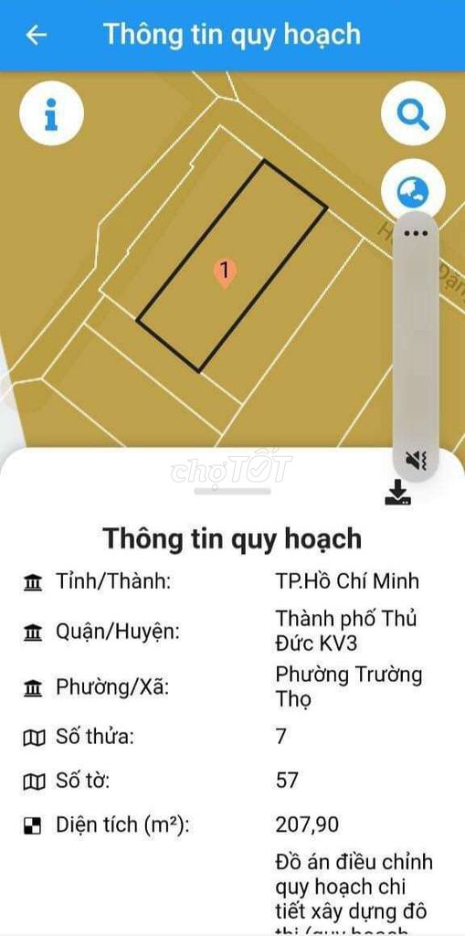 Hàng đầu tư Đón đầu Vành Đai 2 208m2 chỉ 13.5 tỷ Trường Thọ Thủ Đức