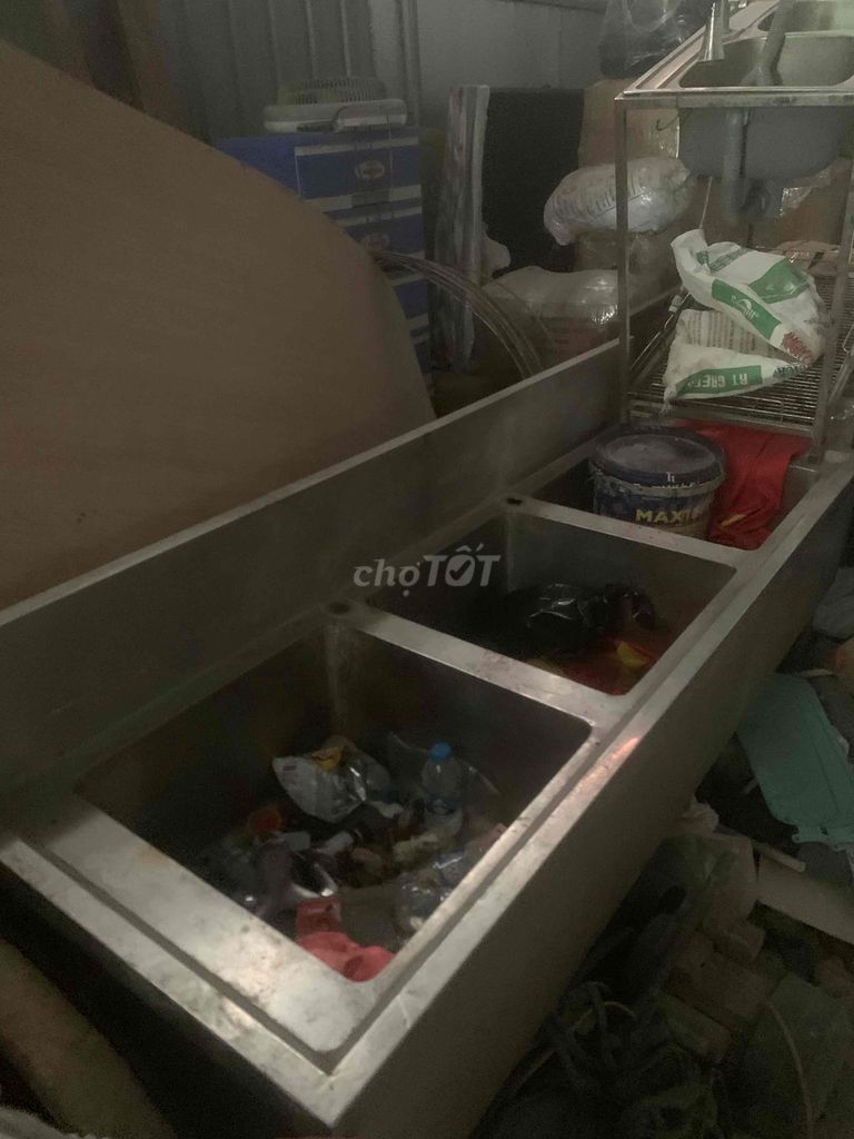 chậu rửa bât công nghiệp inox 3 hố. Mua bán Dụng cụ nhà bếp tại Huyện Gia Lâm Hà Nội được đăng bởi Ký hình 1