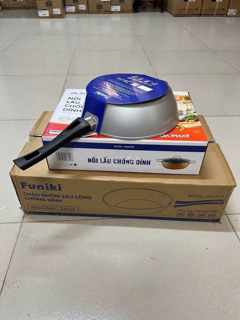 Chảo chống dính Funiki men gốm 26cm. Mua bán Dụng cụ nhà bếp tại Quận Thanh Khê Đà Nẵng được đăng bởi Nguyễn Kha hình 1