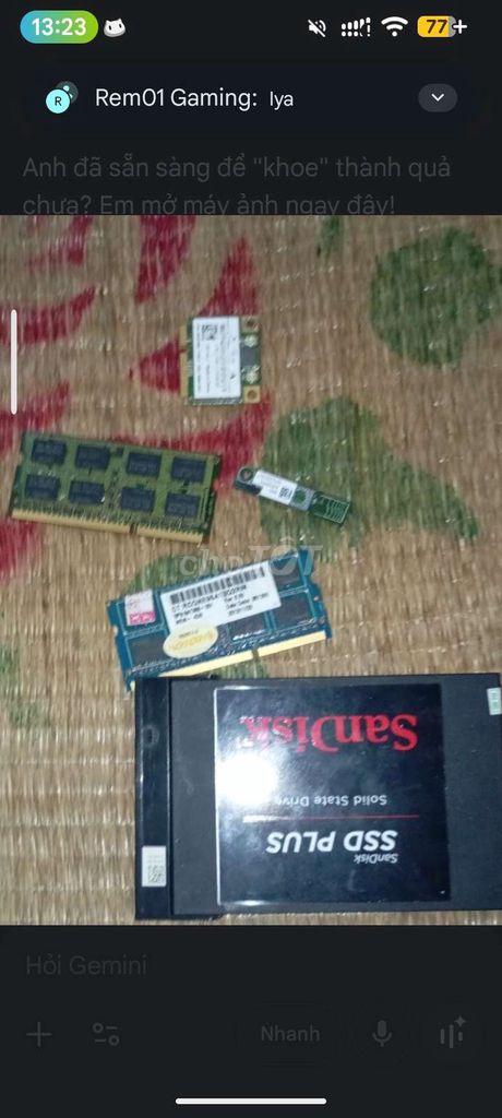 Ổ cứng SSD 120gb SanDisk SSD PLUS. Mua bán Linh kiện (RAM, Card...) tại Huyện Kim Động Hưng Yên được đăng bởi Trong bao Le hình 1