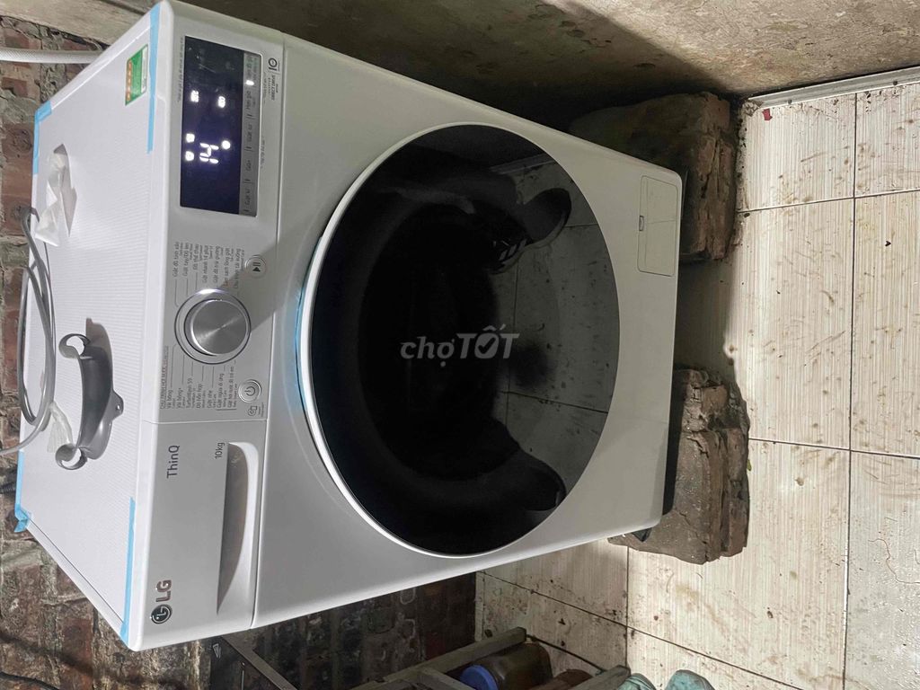 máy giặt LG 10kg Fv1410s4w1 bày mới